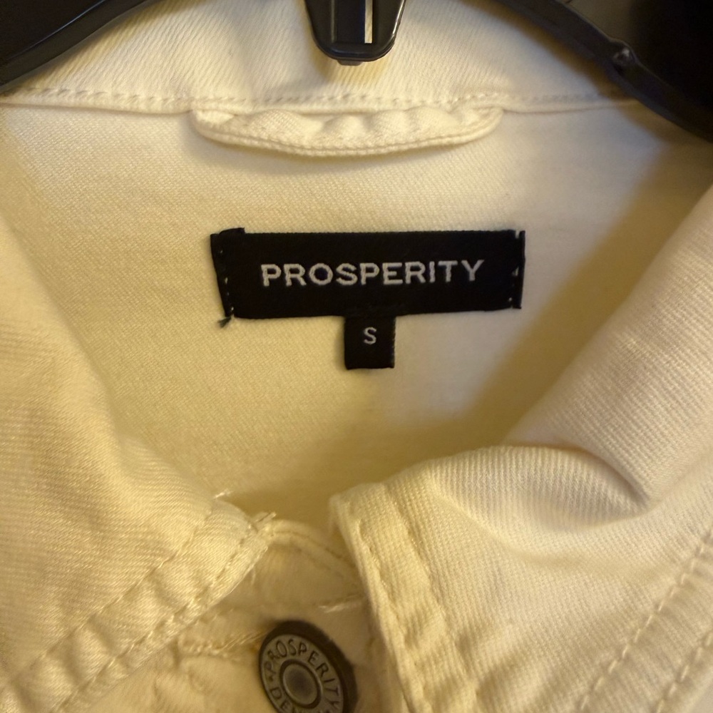Prosperity Women's Cream Jean Jacket